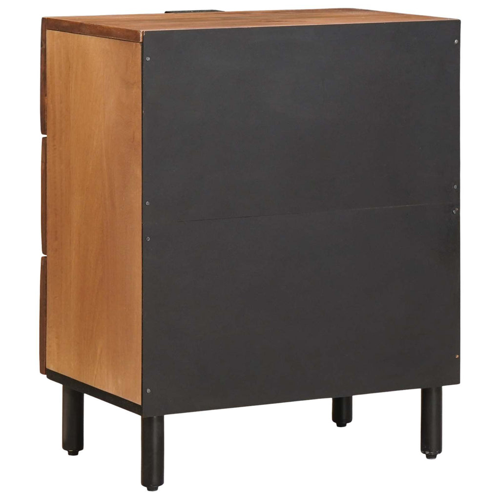 Nachttisch Braun 50 x 33 x 62 cm Massivholz Mango