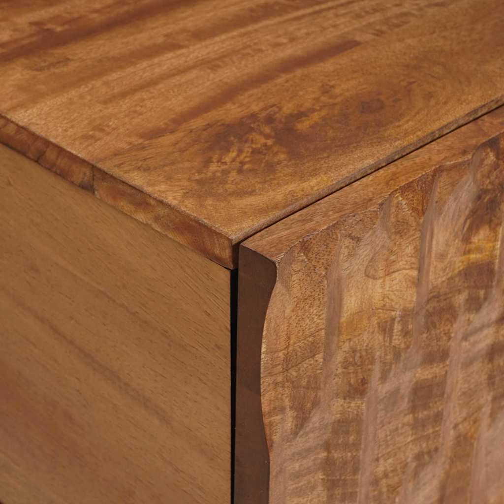 TV-Schränk mit Tür Akazienbraune Oberfläche 105 x 33 x 46 cm