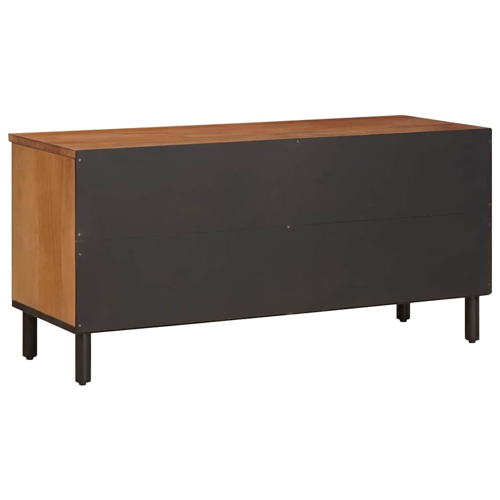 TV-Schränk mit Regal Akazienbraune Oberfläche 100 x 33 x 46 cm
