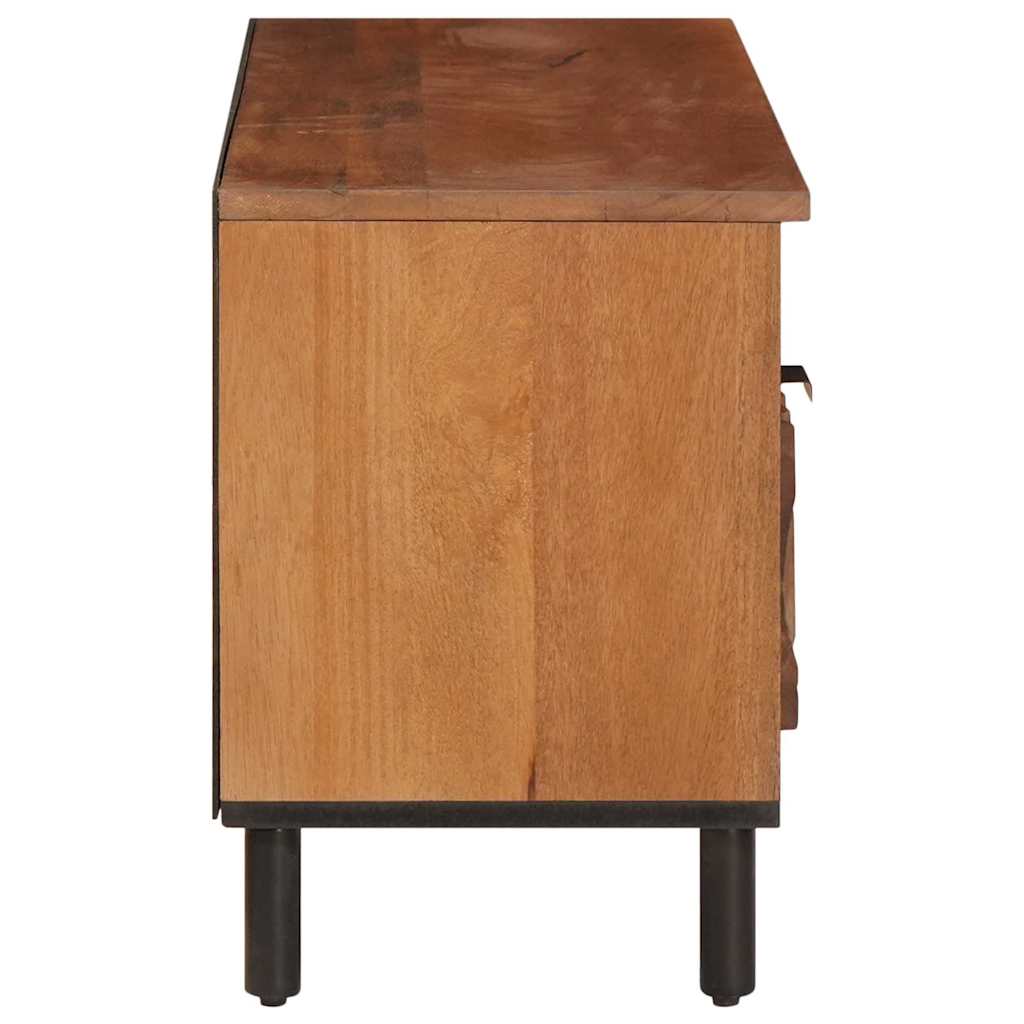 TV-Schränk mit Regal Akazienbraune Oberfläche 100 x 33 x 46 cm