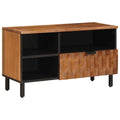 TV-Schränk mit Regal Akazienbraune Oberfläche 80 x 33 x 46 cm