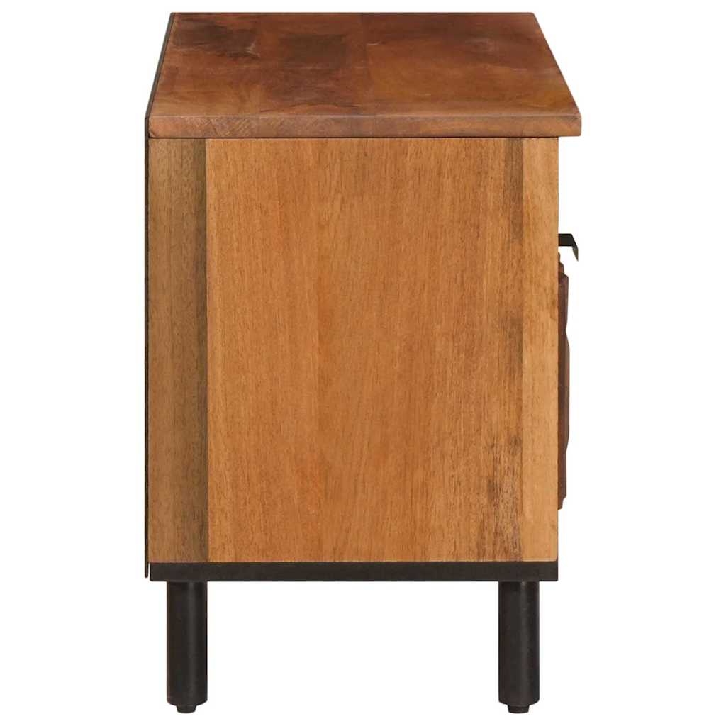TV-Schränk mit Regal Akazienbraune Oberfläche 80 x 33 x 46 cm