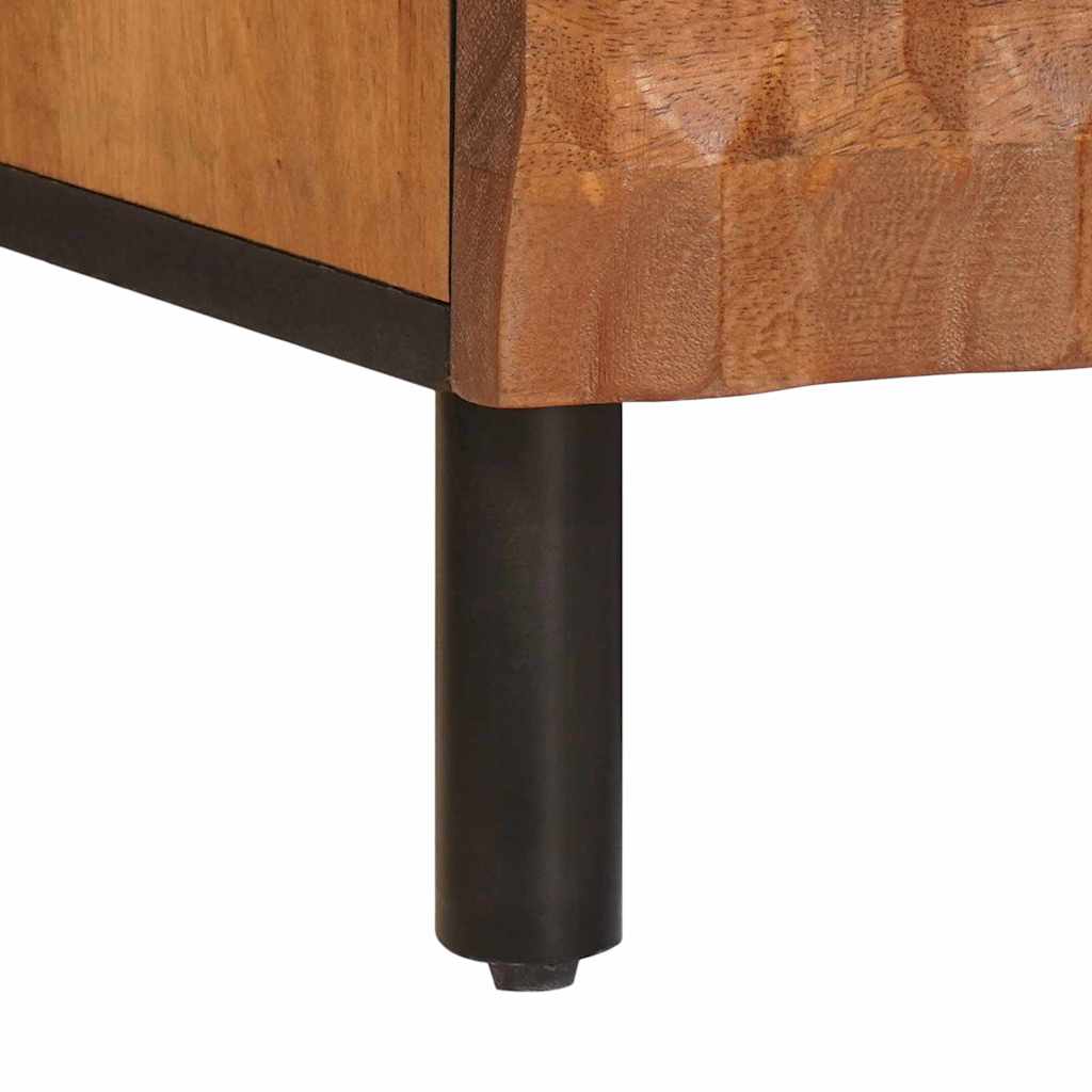 TV-Schränk mit Regal Akazienbraune Oberfläche 100 x 33 x 46 cm