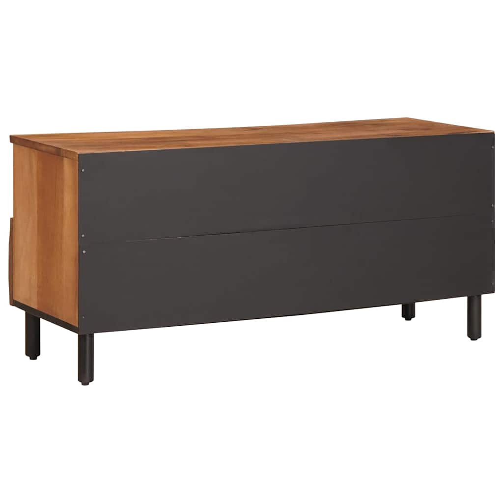 TV-Schränk mit Regal Akazienbraune Oberfläche 100 x 33 x 46 cm