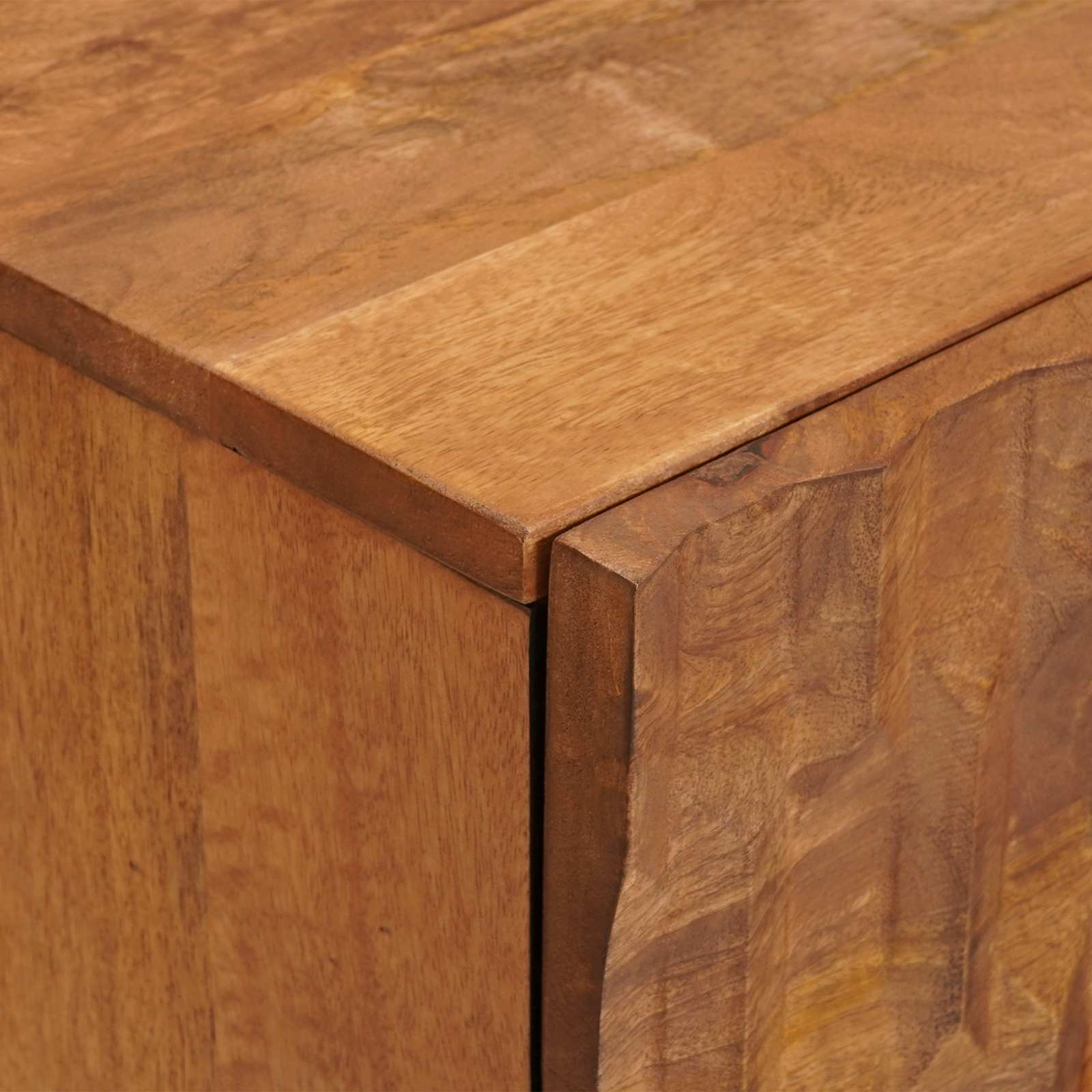 Sideboard mit Speicher Akazienbraune Oberfläche 40 x 33 x 75 cm