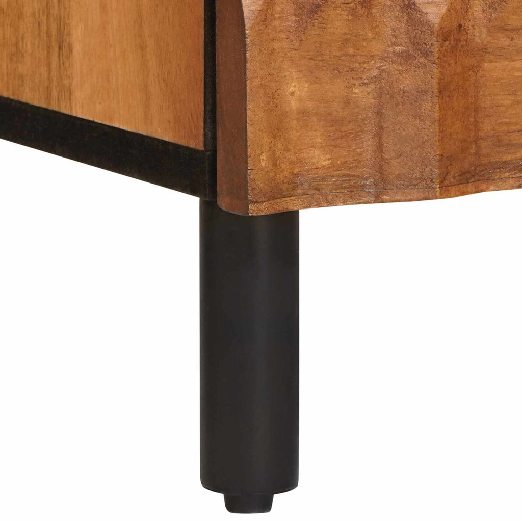 Sideboard mit Speicher Akazienbraune Oberfläche 40 x 33 x 75 cm