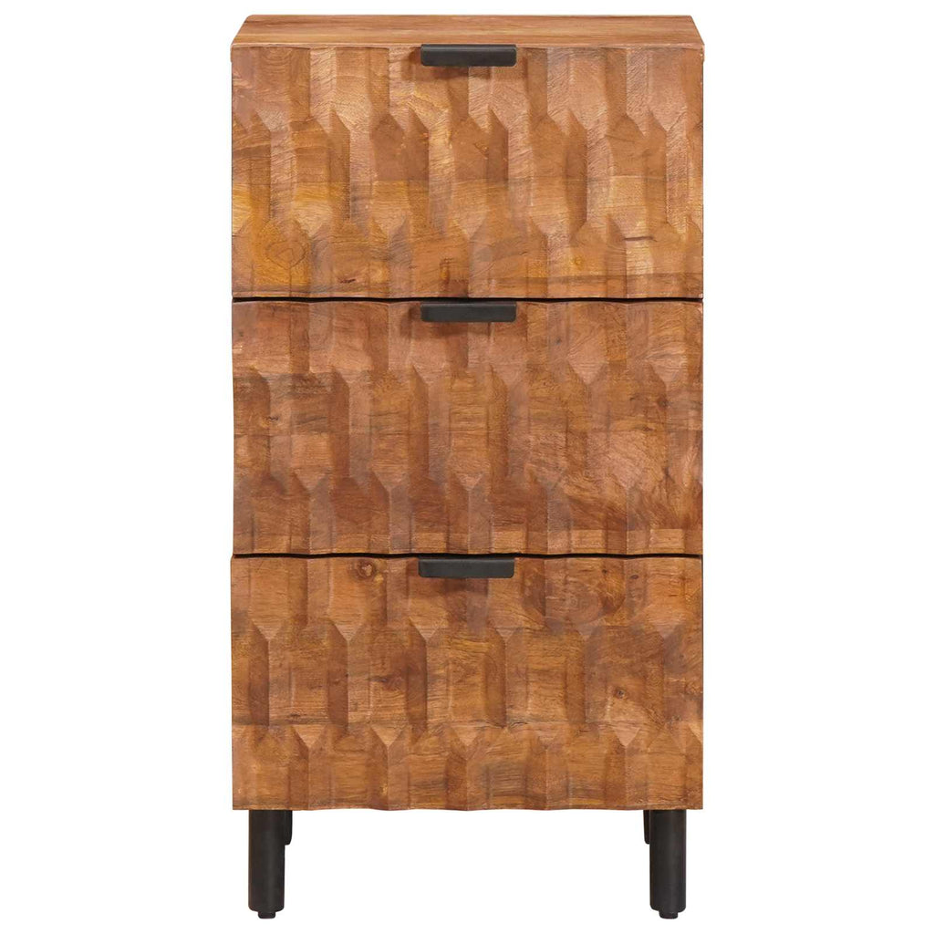 Sideboard mit Speicher Akazienbraune Oberfläche 40 x 33 x 75 cm