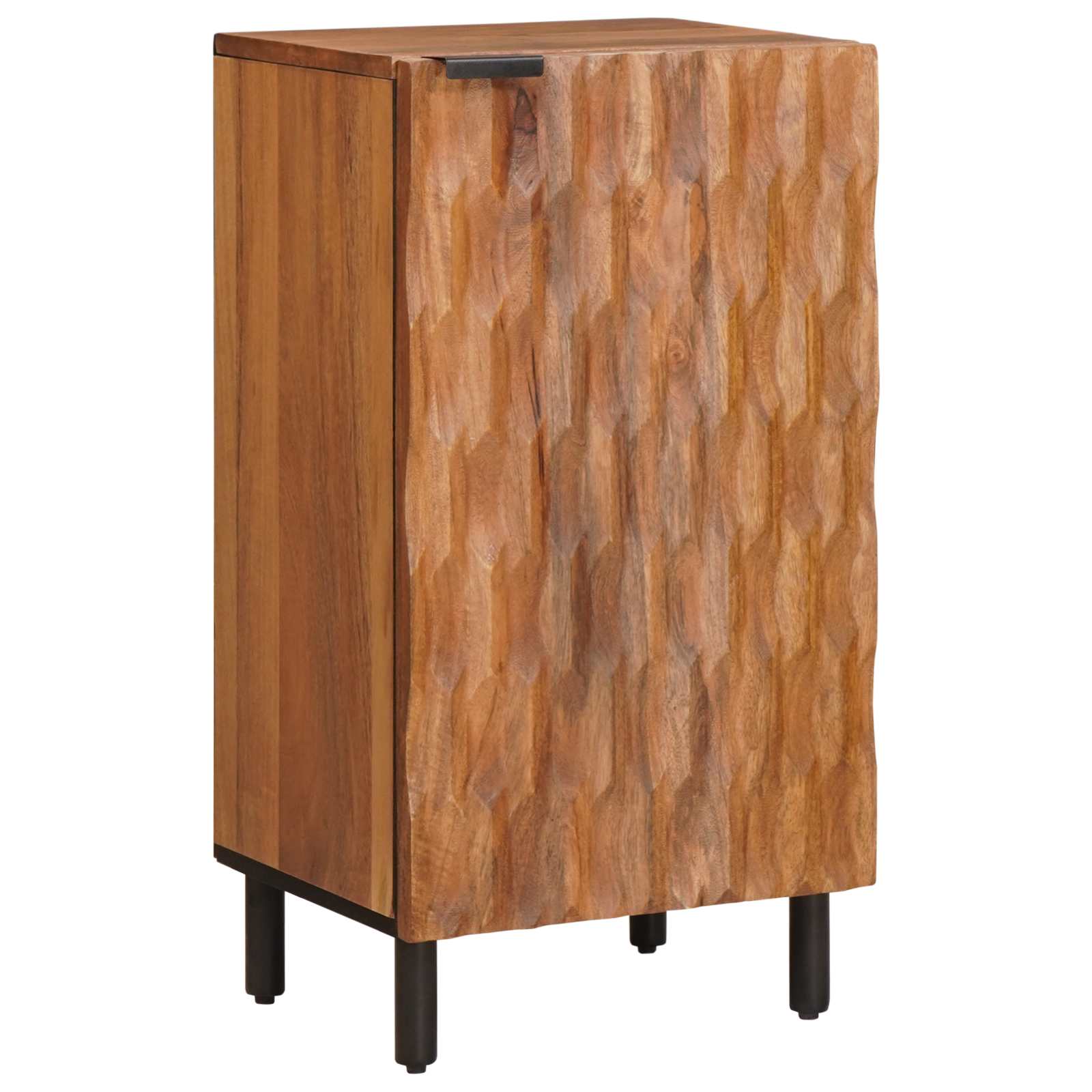 Sideboard mit Speicher Akazienbraune Oberfläche 40 x 33 x 75 cm