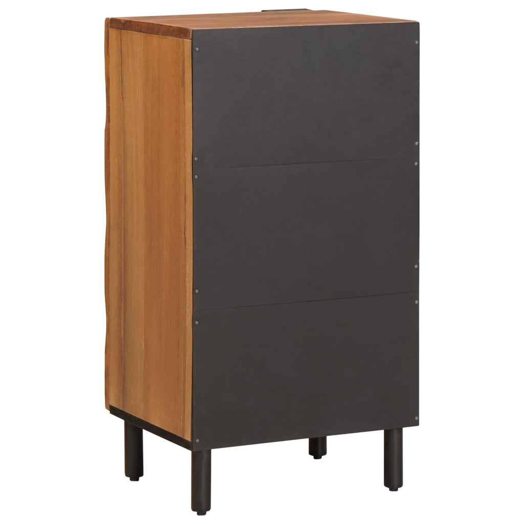 Sideboard mit Speicher Akazienbraune Oberfläche 40 x 33 x 75 cm