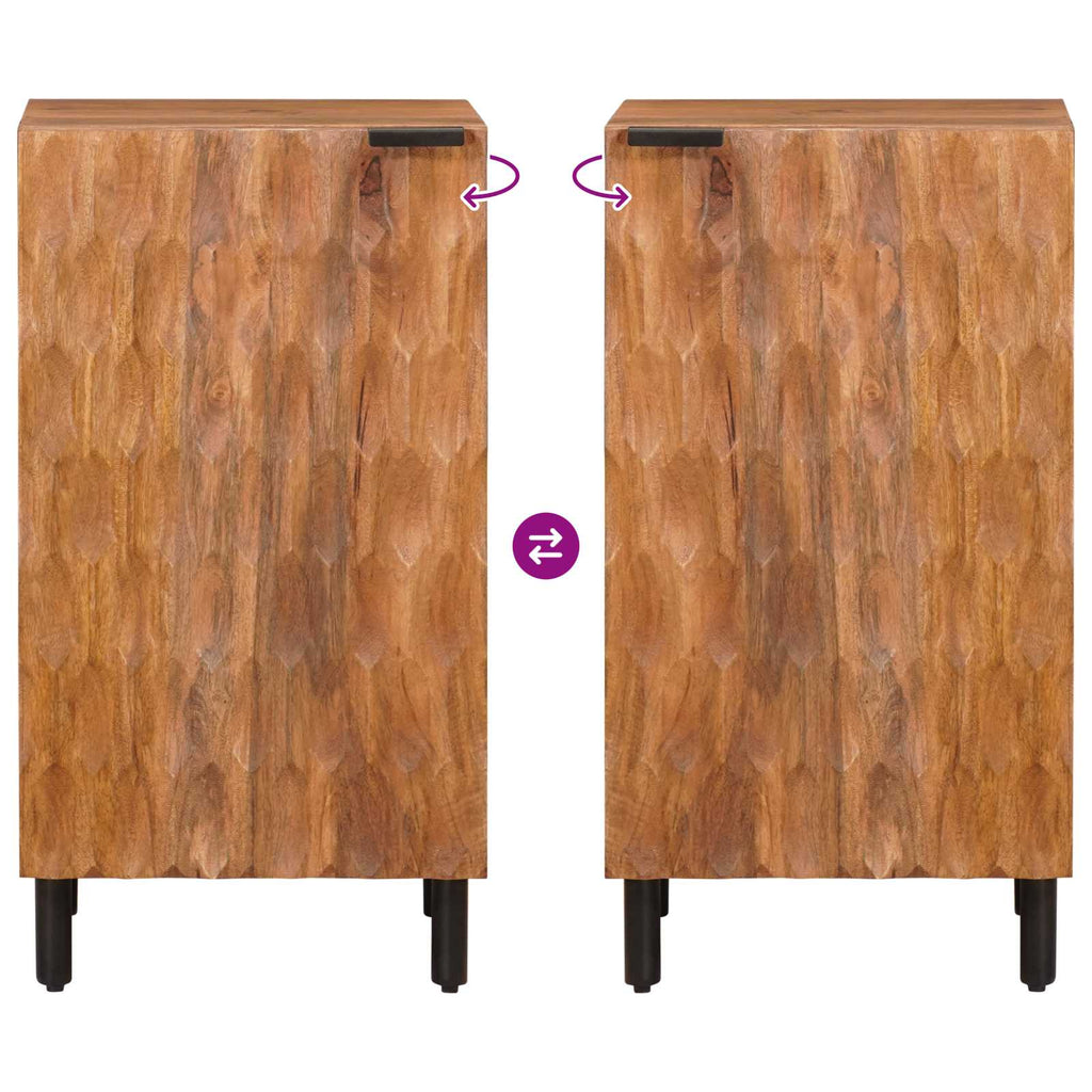 Sideboard mit Speicher Akazienbraune Oberfläche 40 x 33 x 75 cm