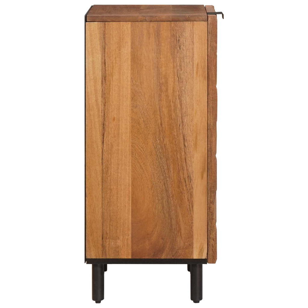 Sideboard mit Speicher Akazienbraune Oberfläche 40 x 33 x 75 cm