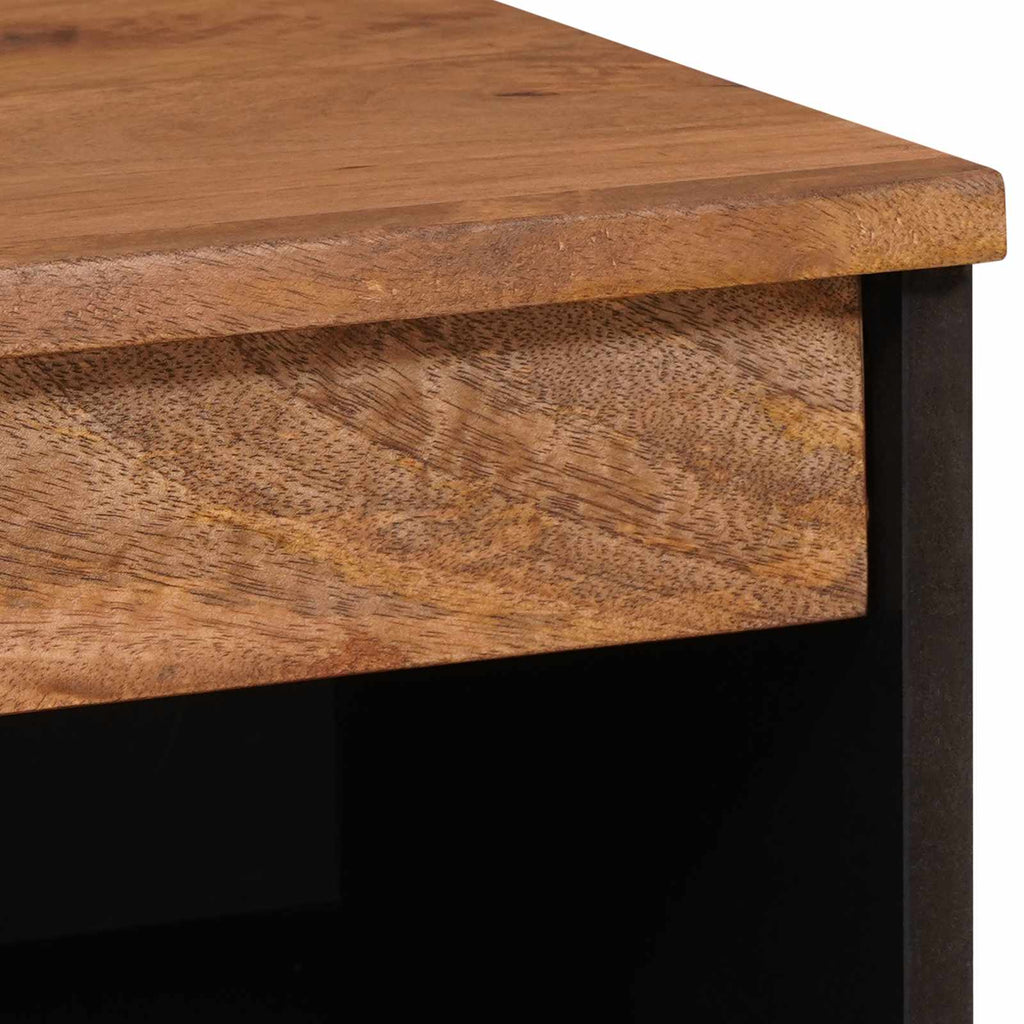 Sideboard mit Speicher Akazienbraune Oberfläche 60 x 33 x 75 cm
