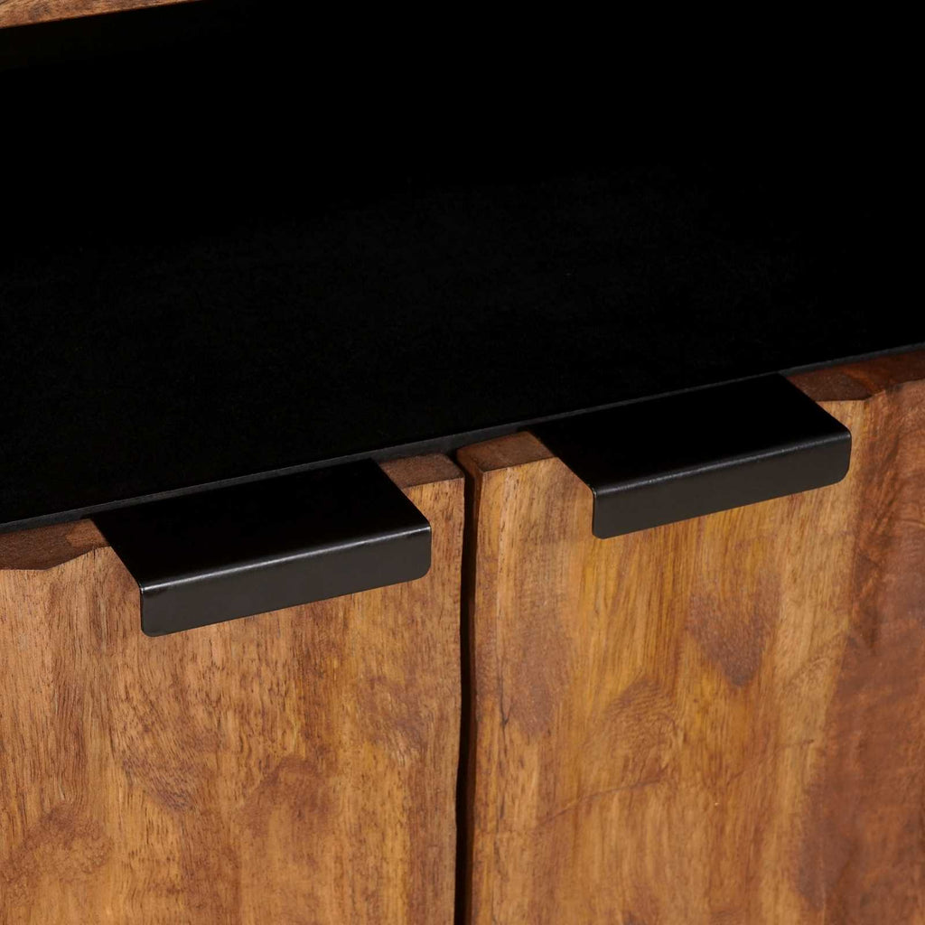 Sideboard mit Speicher Akazienbraune Oberfläche 60 x 33 x 75 cm