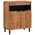 Sideboard mit Speicher Akazienbraune Oberfläche 60 x 33 x 75 cm