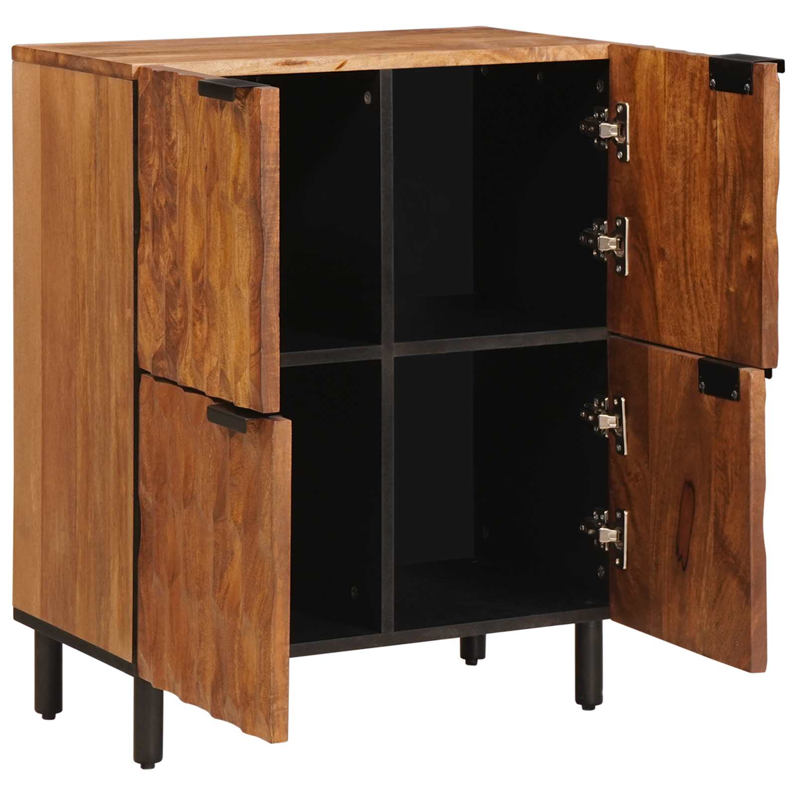 Sideboard mit Speicher Akazienbraune Oberfläche 60 x 33 x 75 cm
