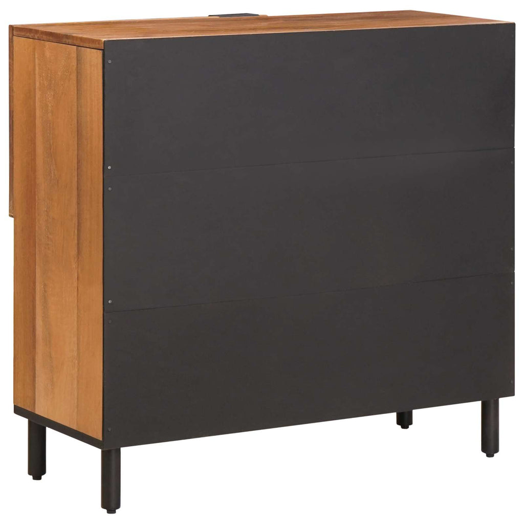 Sideboard mit Speicher Akazienbraune Oberfläche 80 x 33 x 75 cm