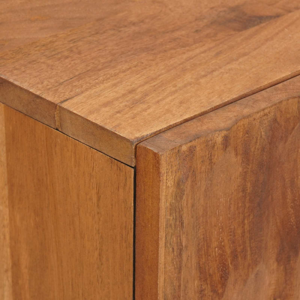 Sideboard mit Regal Akazienbraune Oberfläche 90 x 33 x 75 cm
