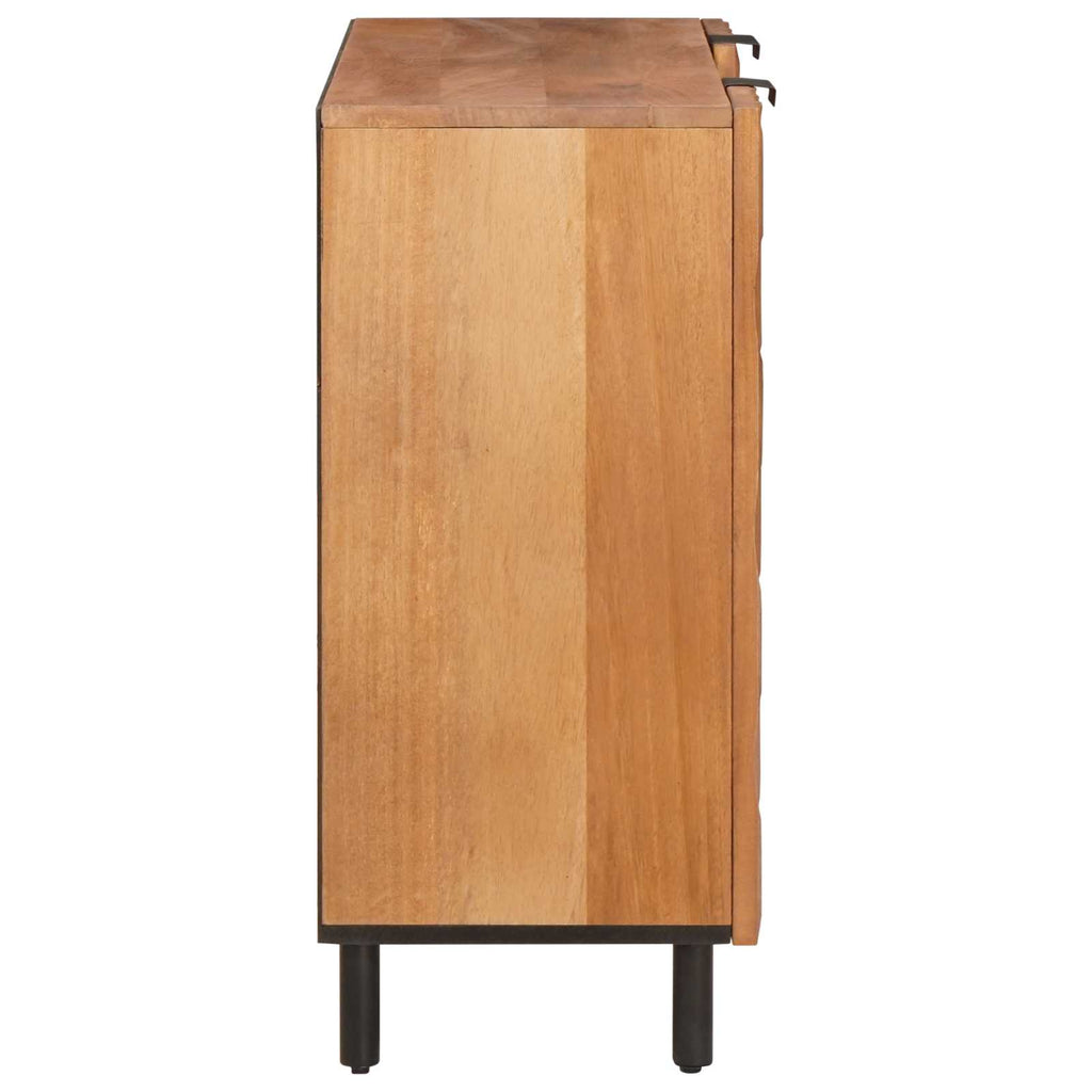 Sideboard mit Regal Akazienbraune Oberfläche 90 x 33 x 75 cm