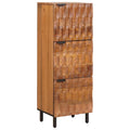 Highboard mit Tür Akazienbraune Oberfläche 40 x 33 x 110 cm
