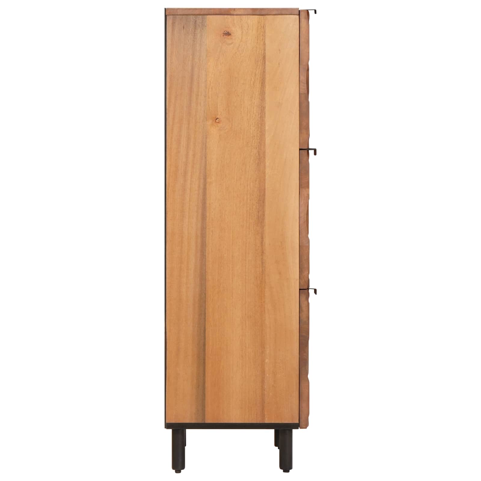 Highboard mit Tür Akazienbraune Oberfläche 40 x 33 x 110 cm