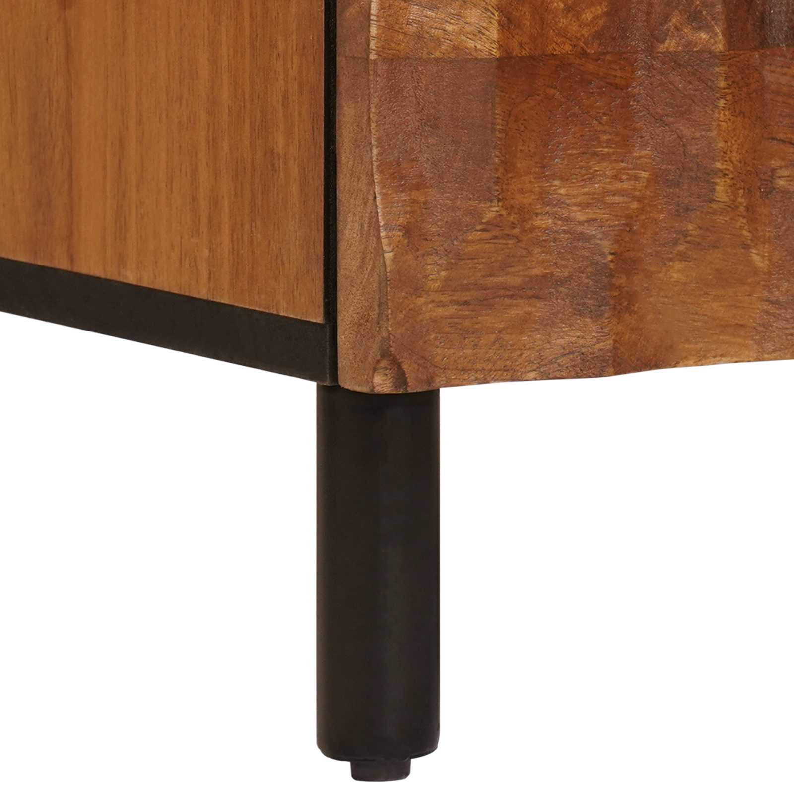 Highboard mit Tür Akazienbraune Oberfläche 60 x 33 x 100 cm
