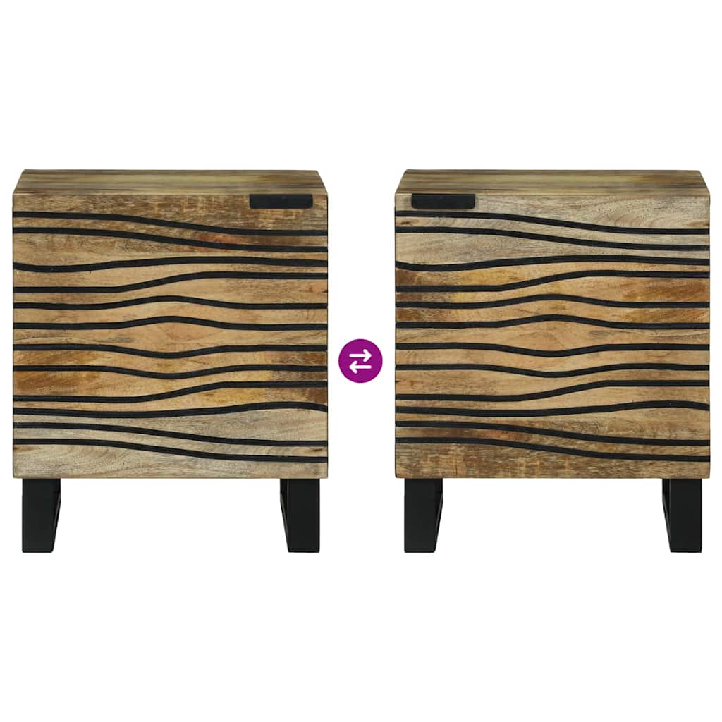 Nachttisch Natur 40 x 33 x 46 cm Holzwerkstoff