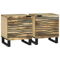 Nachttisch 2 pcs Natur 40 x 33 x 46 cm Holzwerkstoff