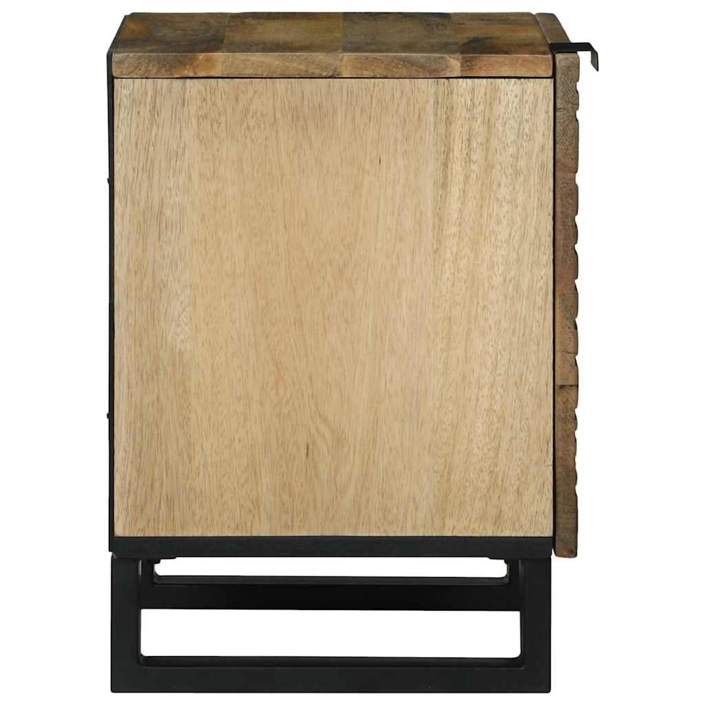 Nachttisch 2 pcs Natur 40 x 33 x 46 cm Holzwerkstoff