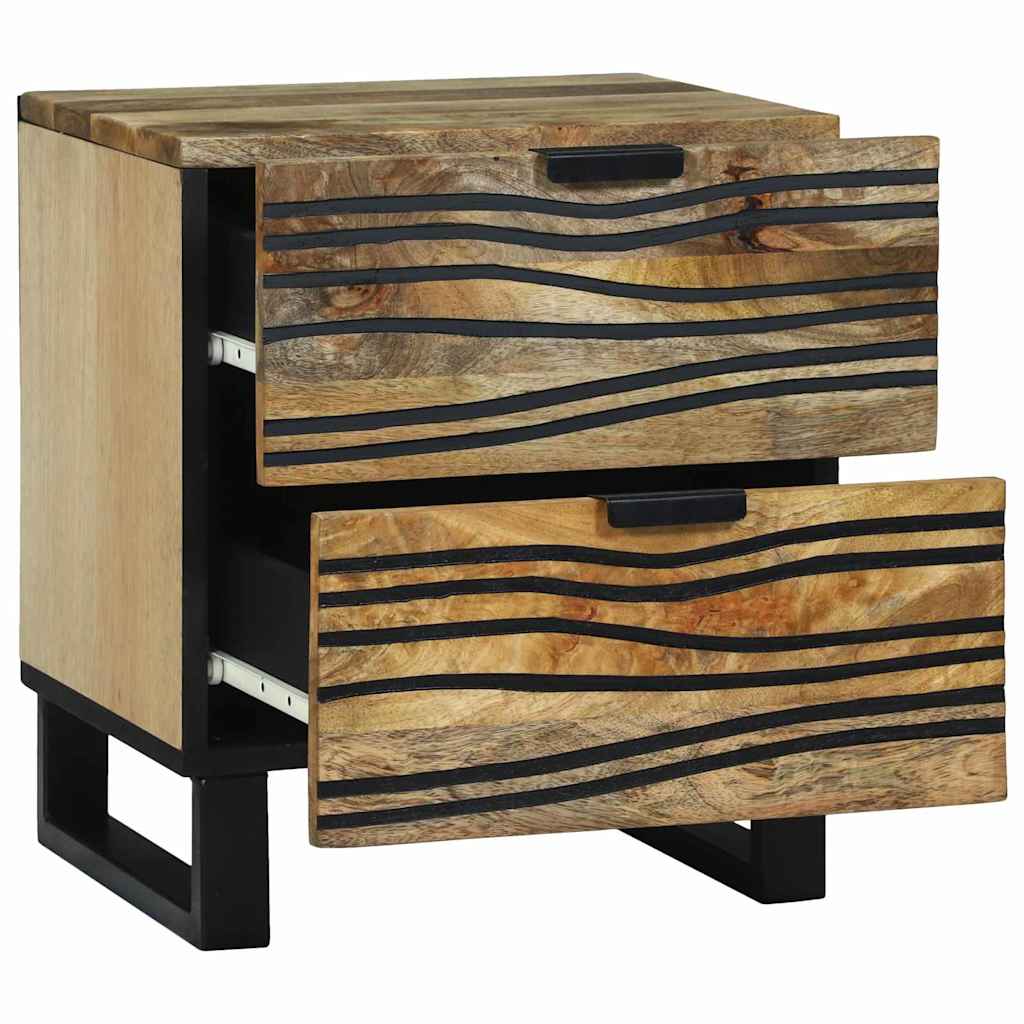 Nachttisch Natur 40 x 33 x 46 cm Holzwerkstoff