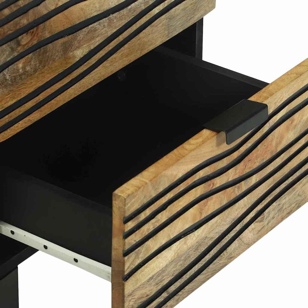 Nachttisch 2 pcs Natur 40 x 33 x 46 cm Holzwerkstoff