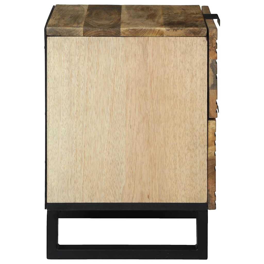 Nachttisch 2 pcs Natur 40 x 33 x 46 cm Holzwerkstoff