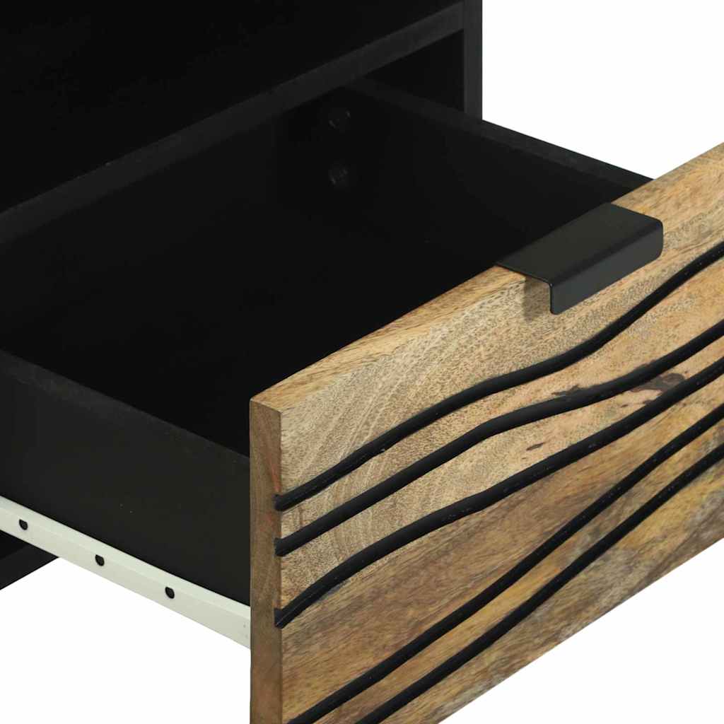 Nachttisch 2 pcs Natur 40 x 33 x 46 cm Holzwerkstoff