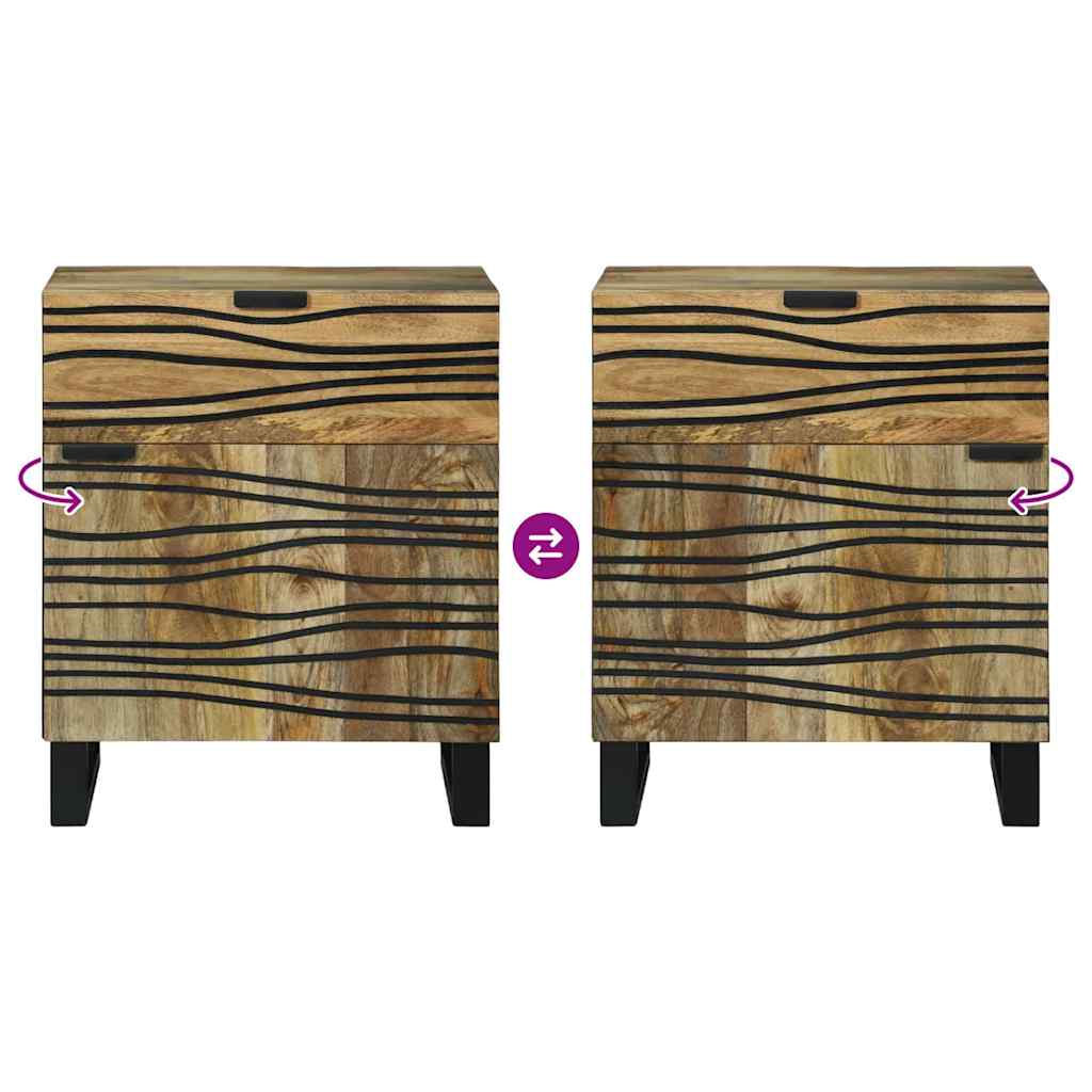 Nachttisch Natur 50 x 33 x 60 cm Holzwerkstoff