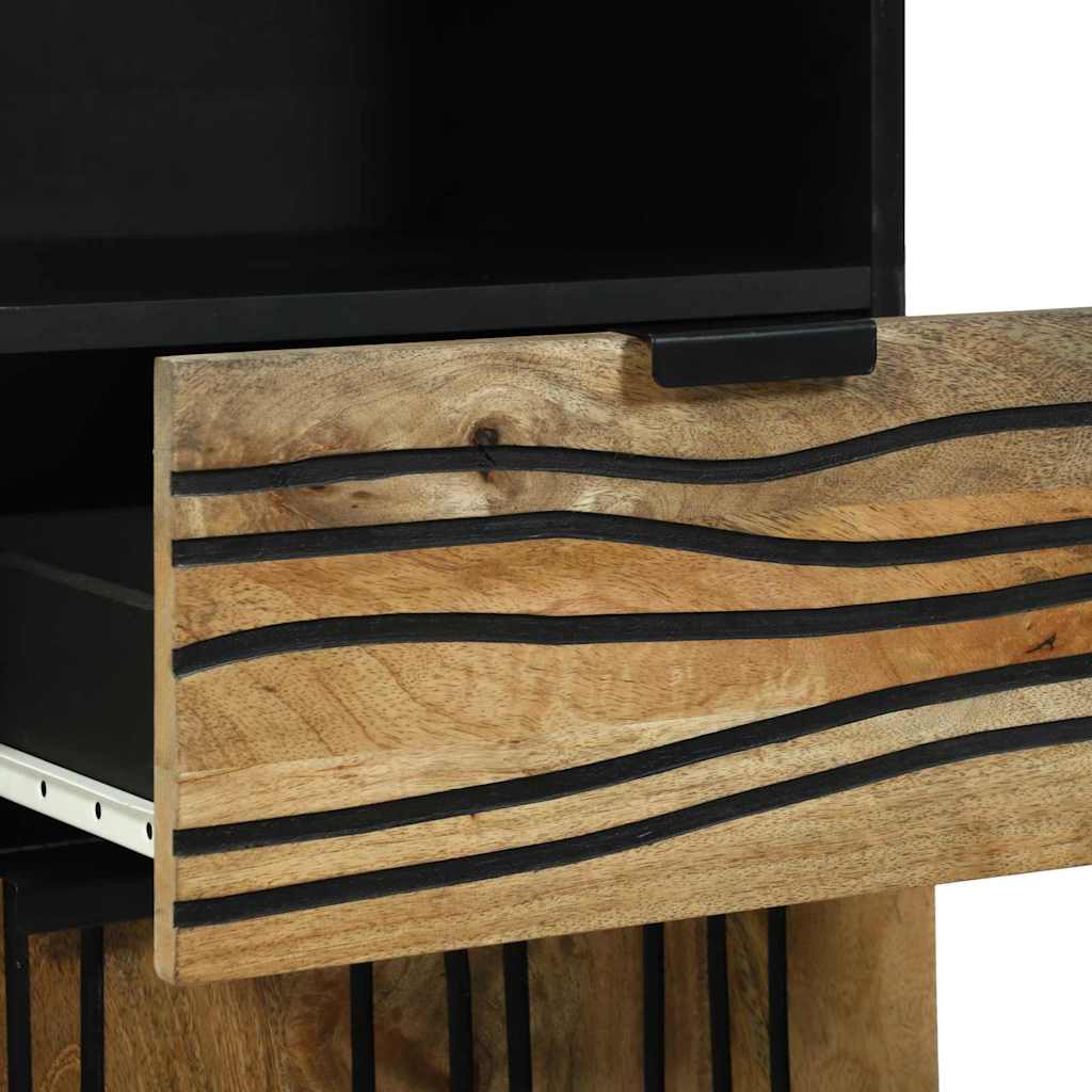 Badezimmerschrank Natur 38 x 33 x 160 cm Holzwerkstoff