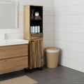 Badezimmerschrank Natur 38 x 33 x 160 cm Holzwerkstoff