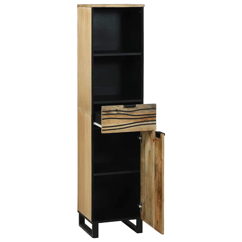 Badezimmerschrank Natur 38 x 33 x 160 cm Holzwerkstoff