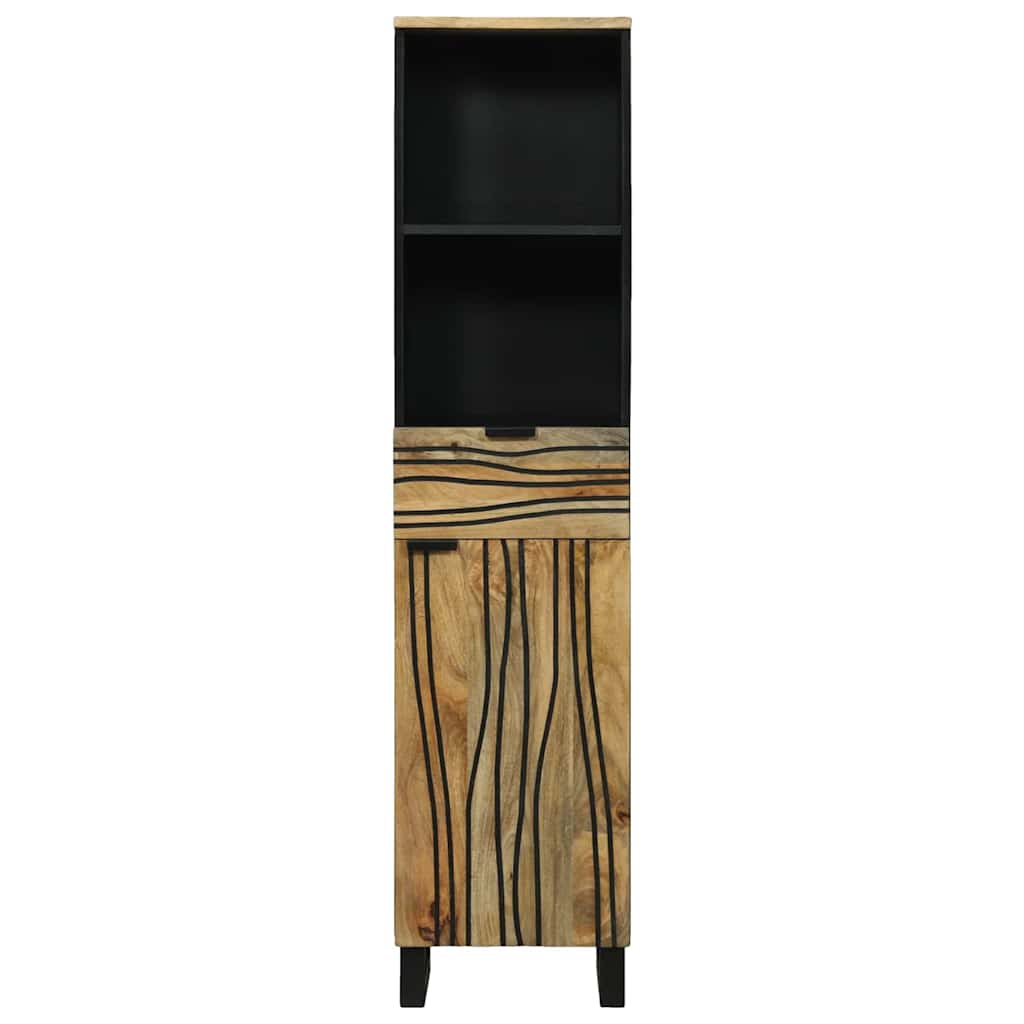 Badezimmerschrank Natur 38 x 33 x 160 cm Holzwerkstoff