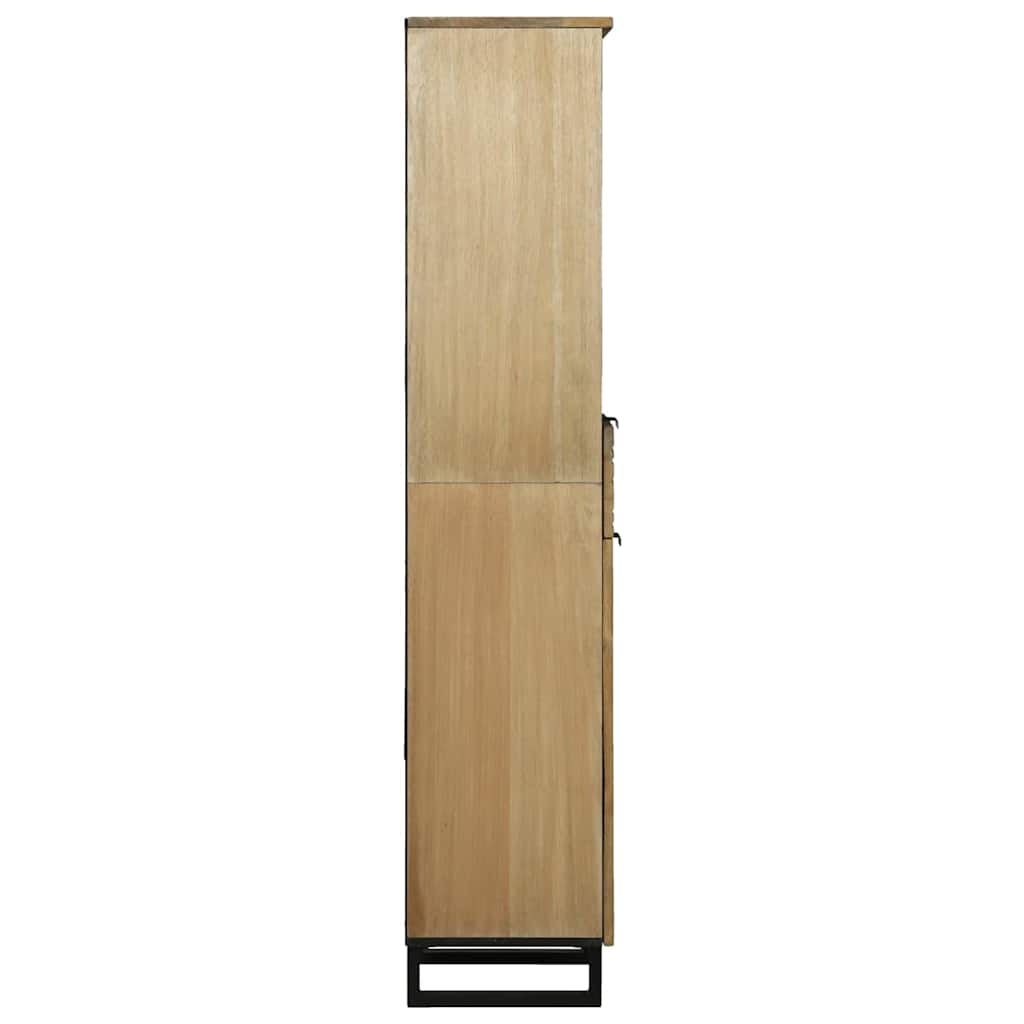 Badezimmerschrank Natur 38 x 33 x 160 cm Holzwerkstoff