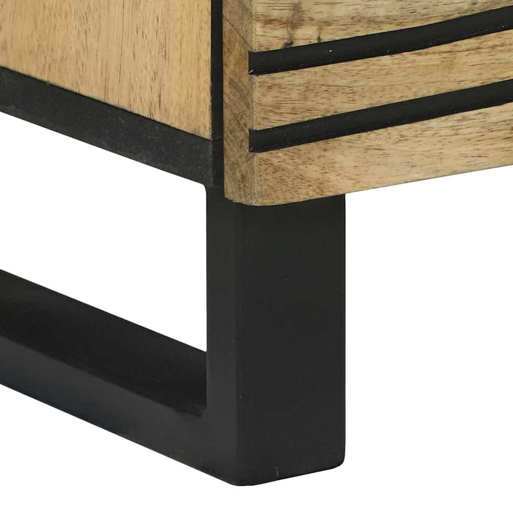 Sideboard Braun 40 x 33 x 75 cm massives Mangoholz
