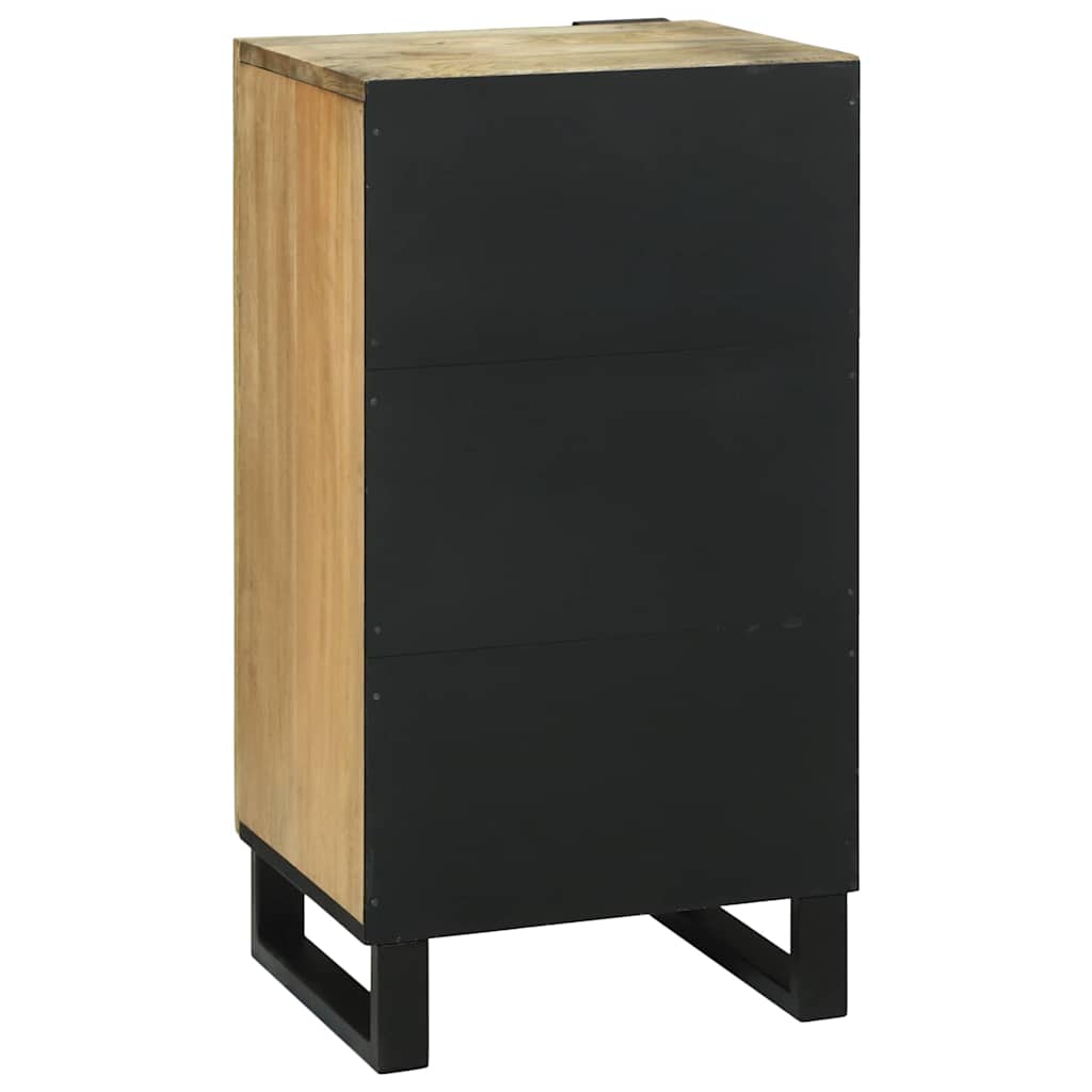 Sideboard Braun 40 x 33 x 75 cm massives Mangoholz
