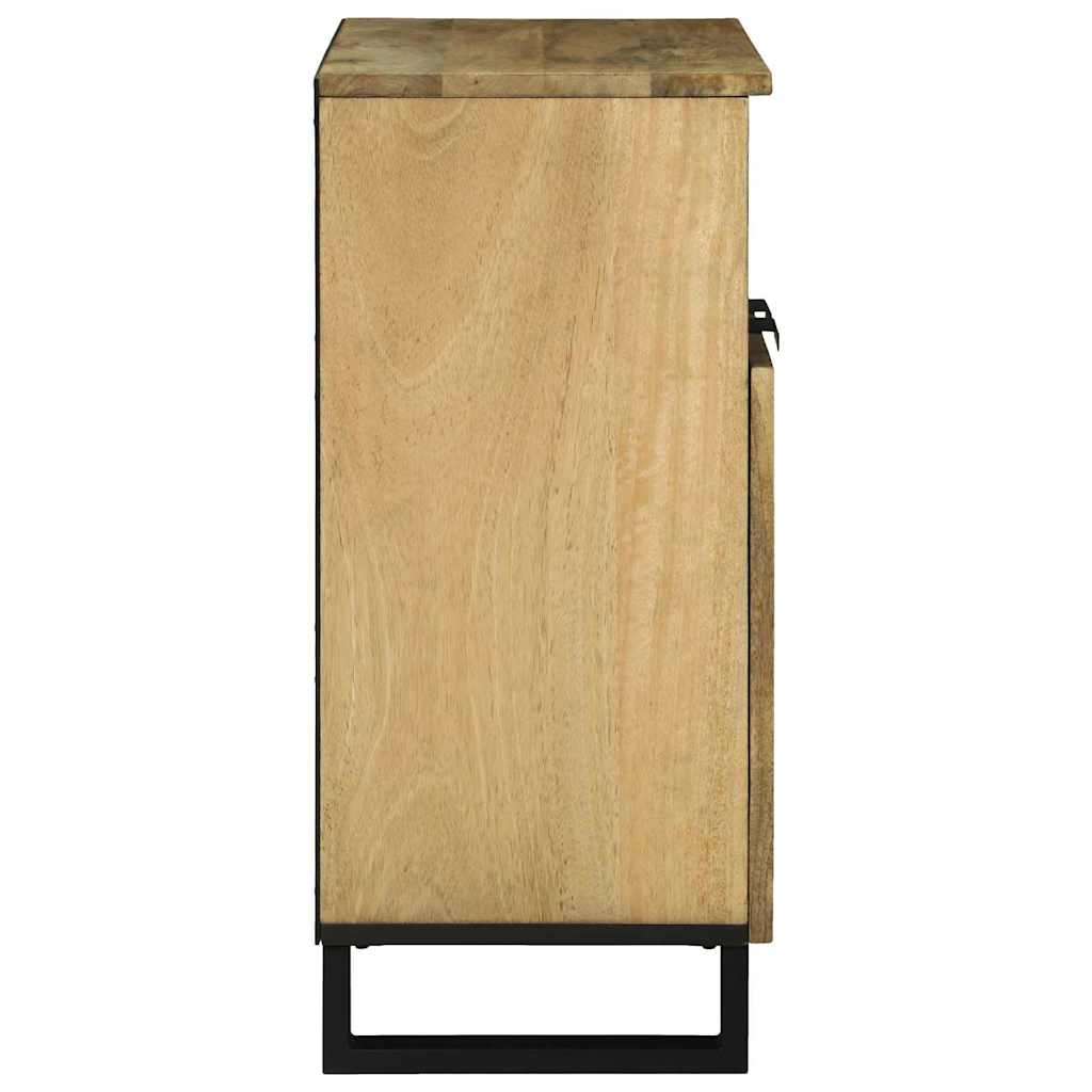 Sideboard Braun 60 x 33 x 75 cm massives Mangoholz