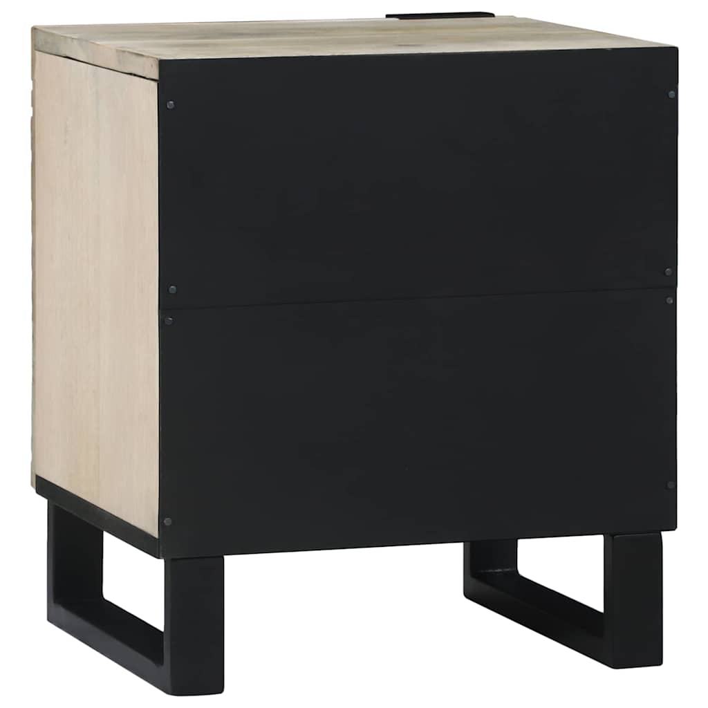 Nachttisch 2 pcs Weiß 40 x 33 x 46 cm Holzwerkstoff