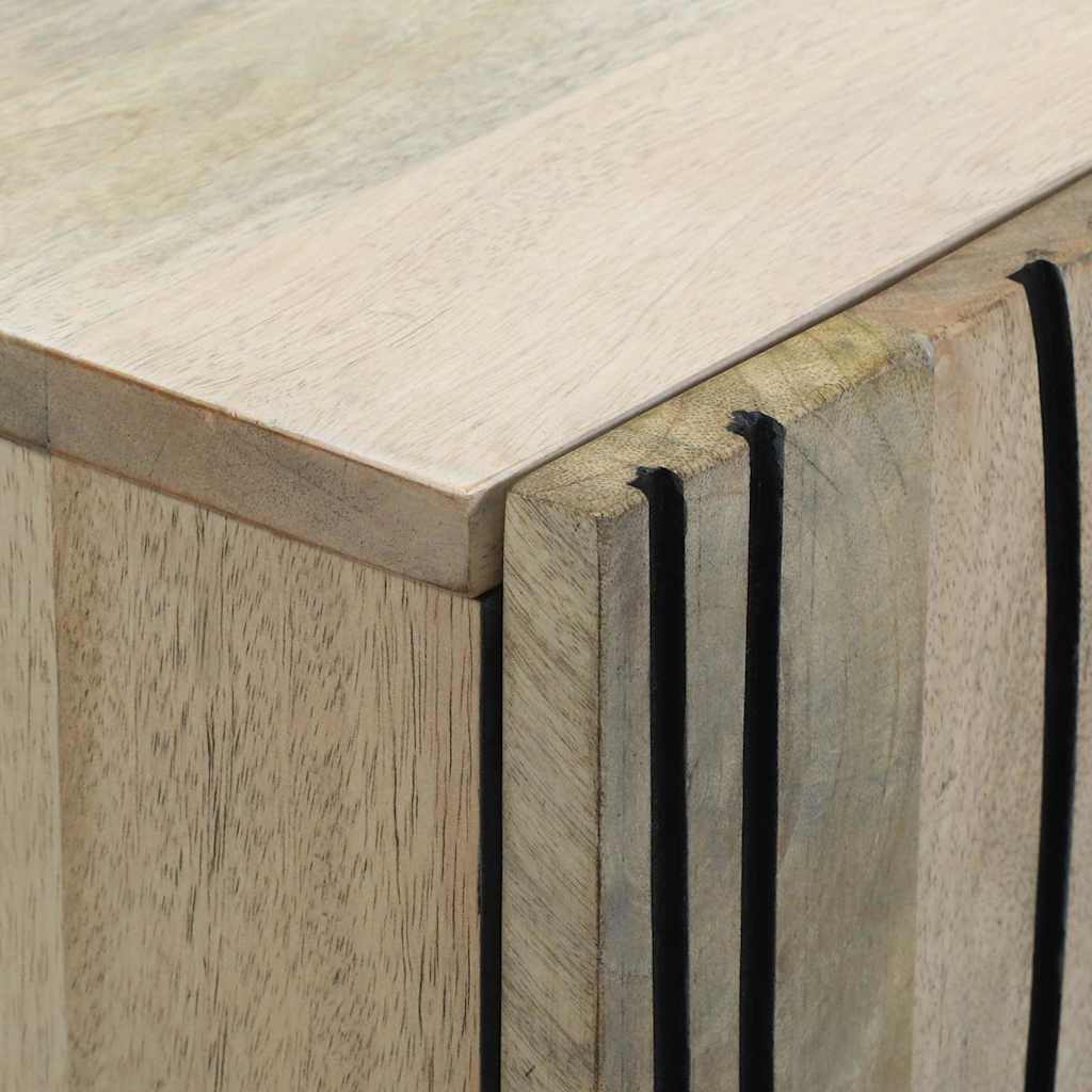 Sideboard Weiß 60 x 33,5 x 75 cm Massivholz Mango