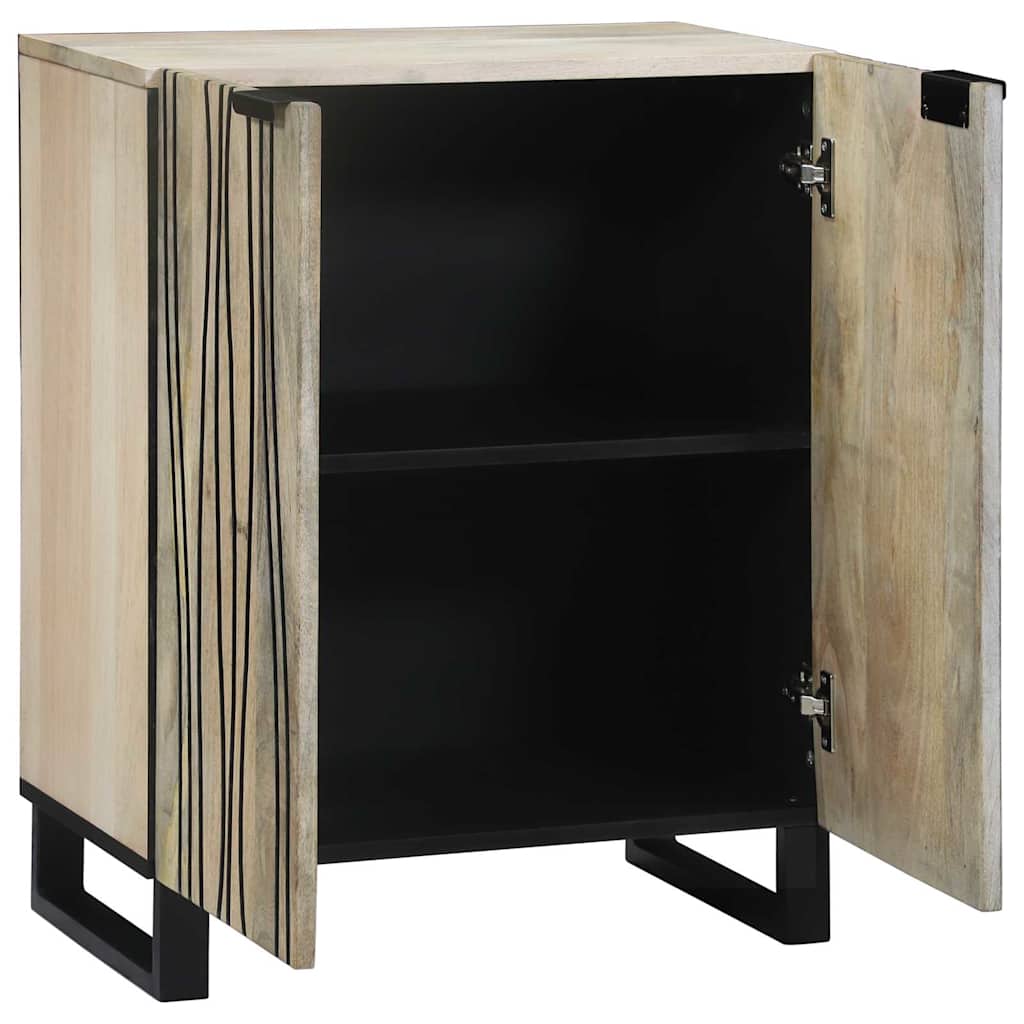 Sideboard Weiß 60 x 33,5 x 75 cm Massivholz Mango