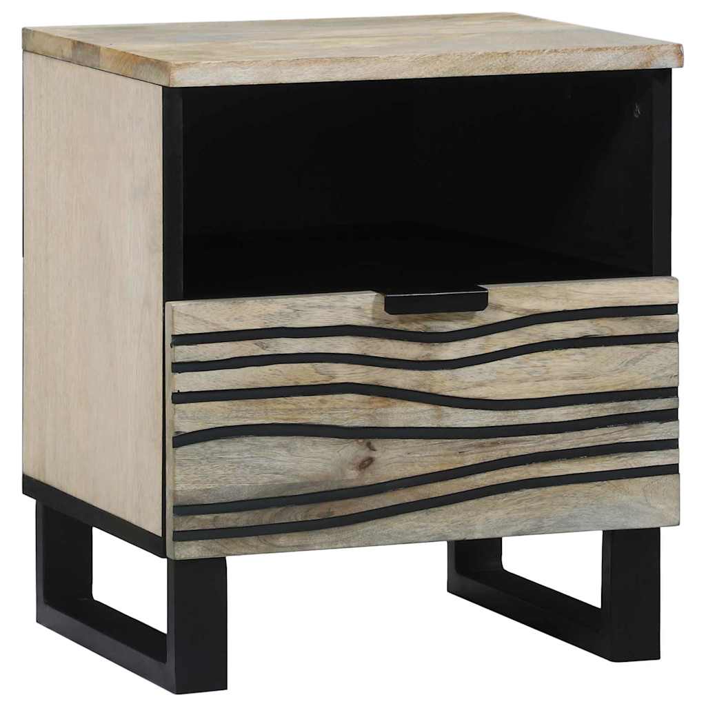 Nachttisch 2 pcs Weiß 40 x 33 x 46 cm Holzwerkstoff
