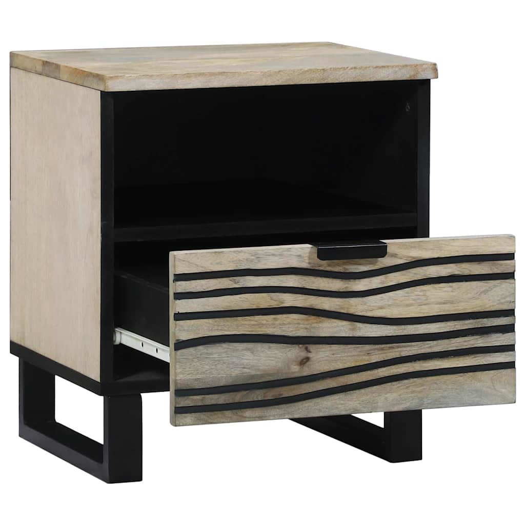 Nachttisch 2 pcs Weiß 40 x 33 x 46 cm Holzwerkstoff