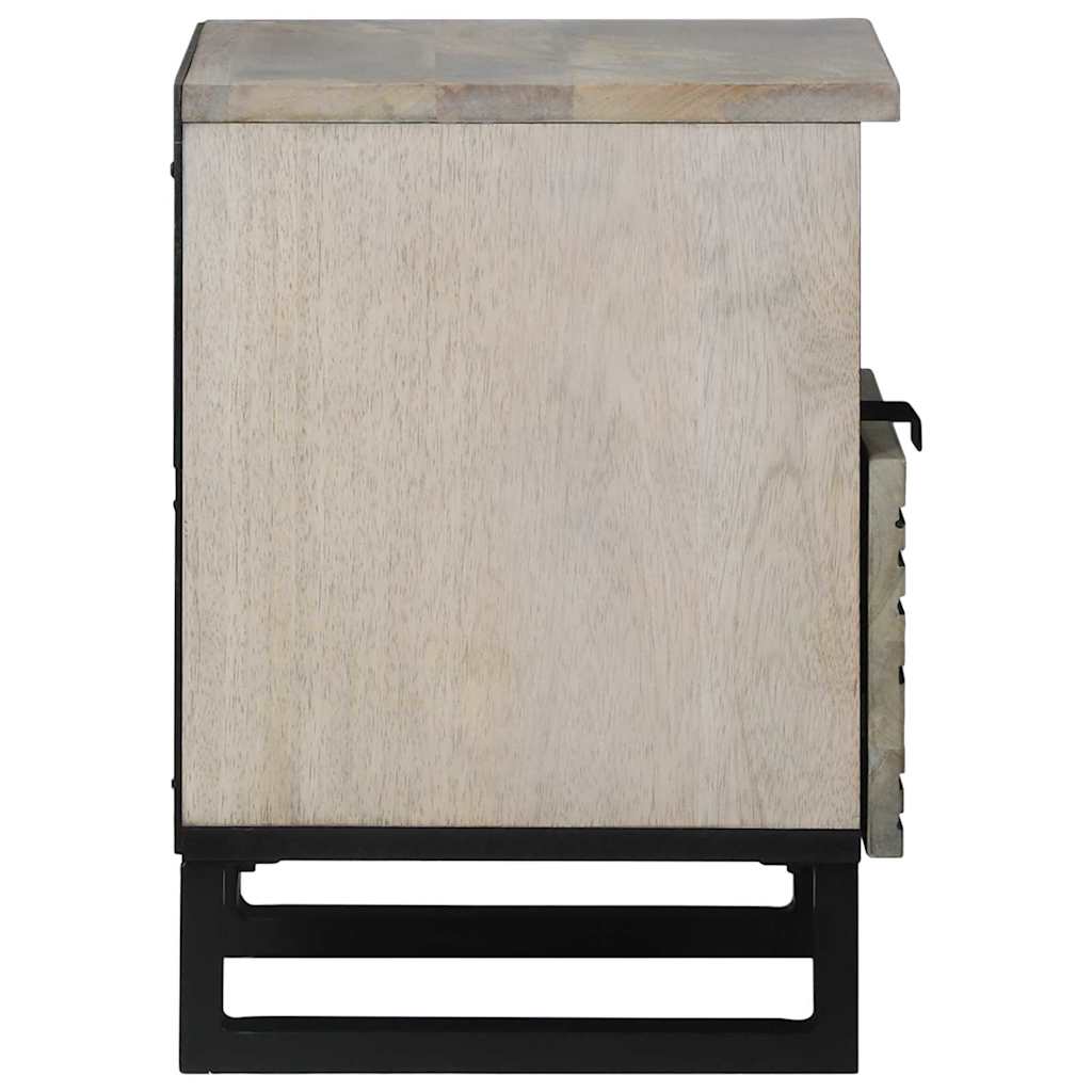 Nachttisch 2 pcs Weiß 40 x 33 x 46 cm Holzwerkstoff