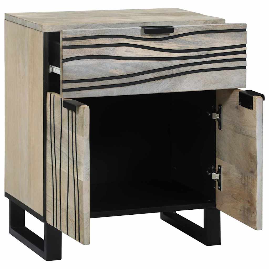 Nachttisch Weiß 50 x 33 x 60 cm Holzwerkstoff