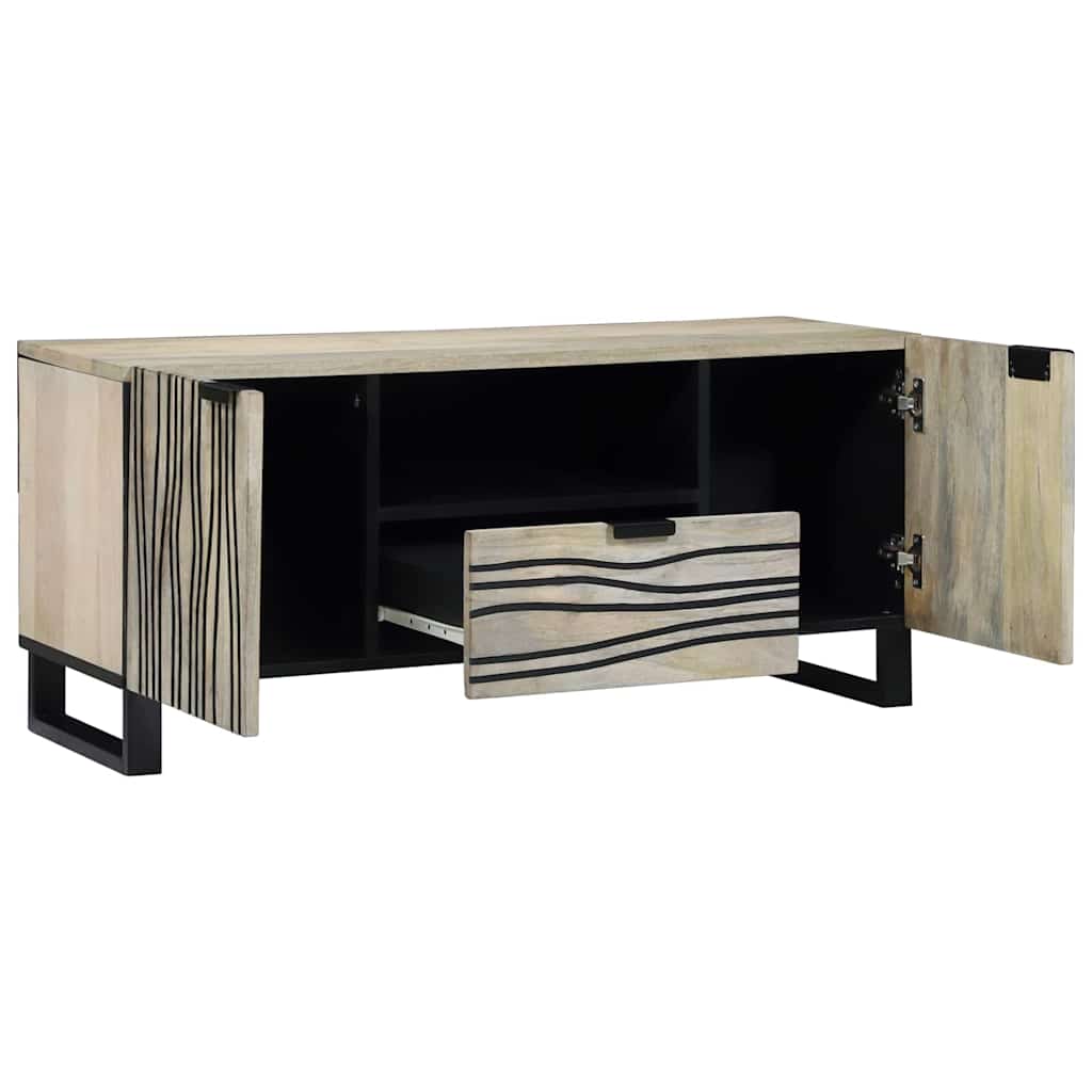 TV-Einheiten mit Schubladen Weiß 105 x 33 x 46 cm Holzwerkstoff