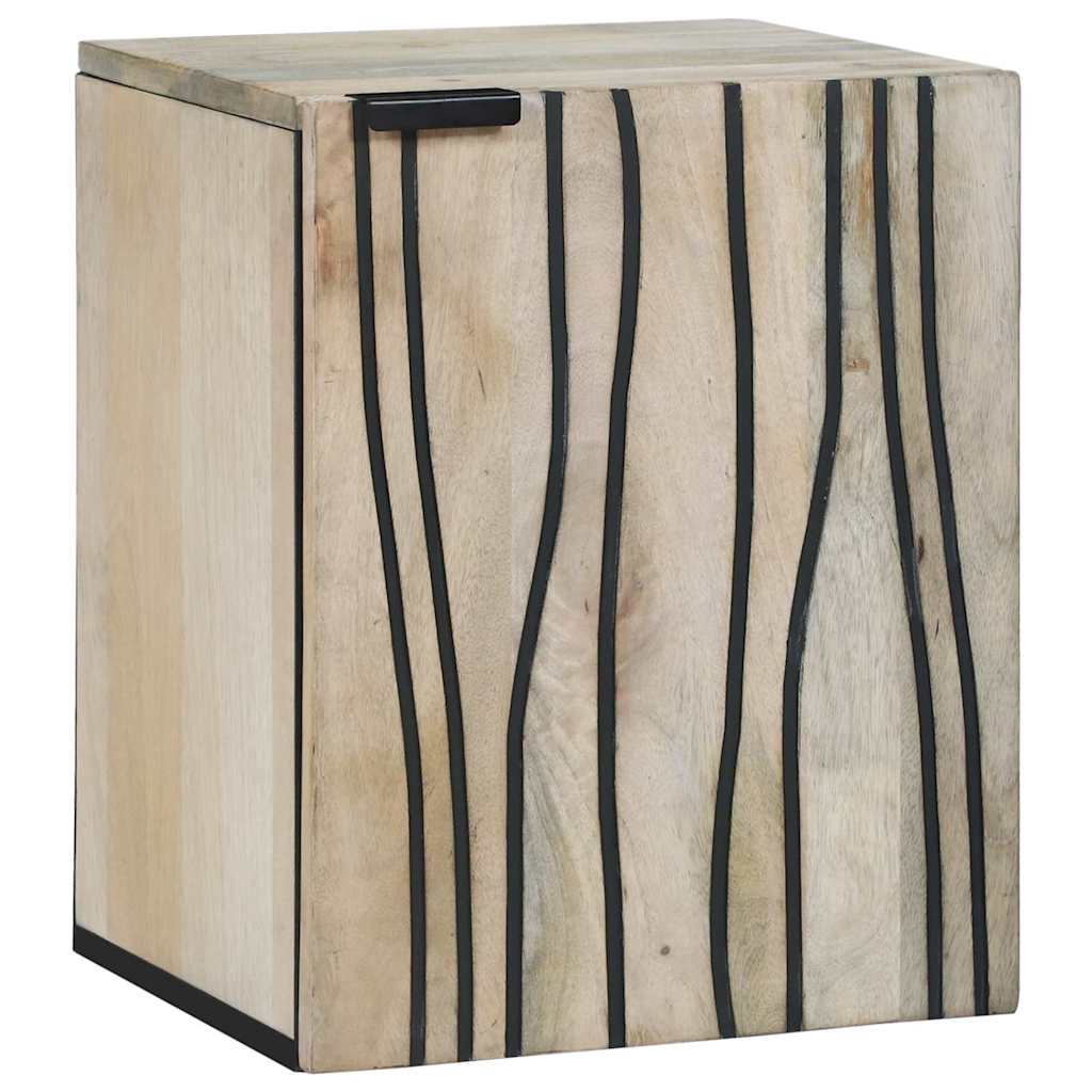 Waschbeckenschrank mit Tür Weiß 38 x 33,5 x 48 cm Holzwerkstoff